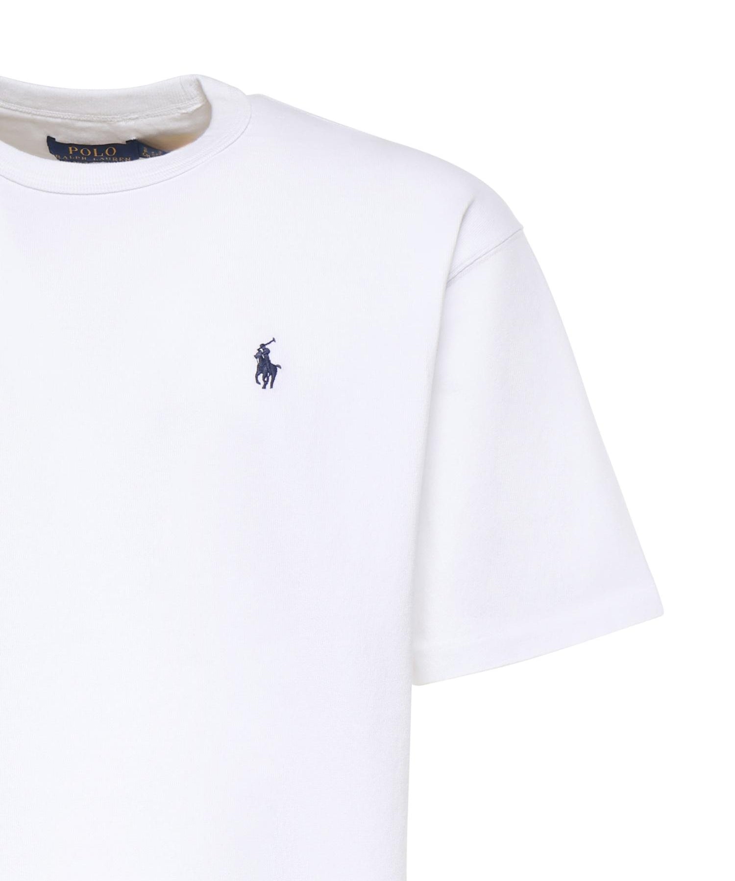 T-shirt in cotone con logo 710A12979 004 POLO RALPH LAUREN 