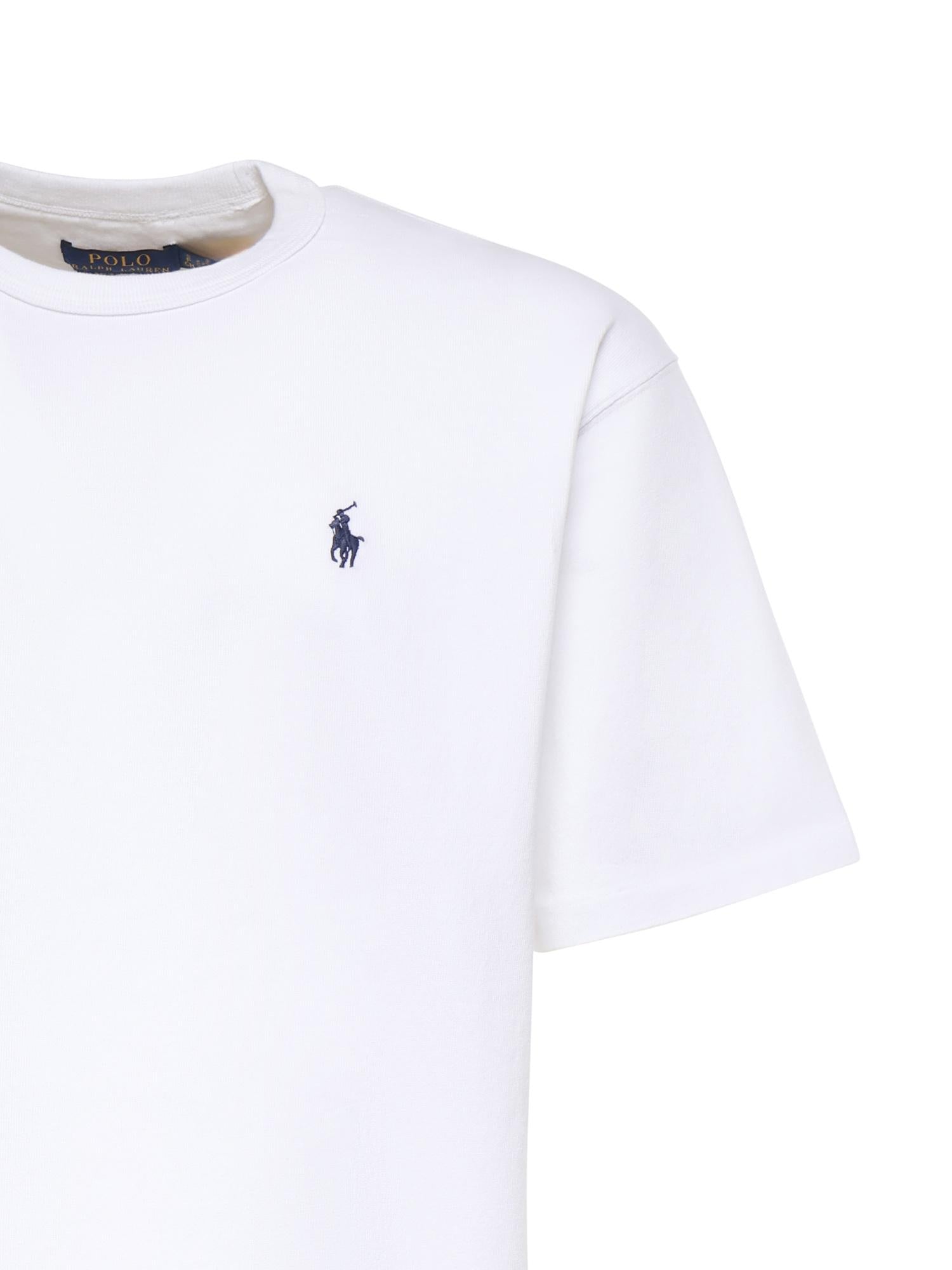 T-shirt in cotone con logo 710A12979 004 POLO RALPH LAUREN 