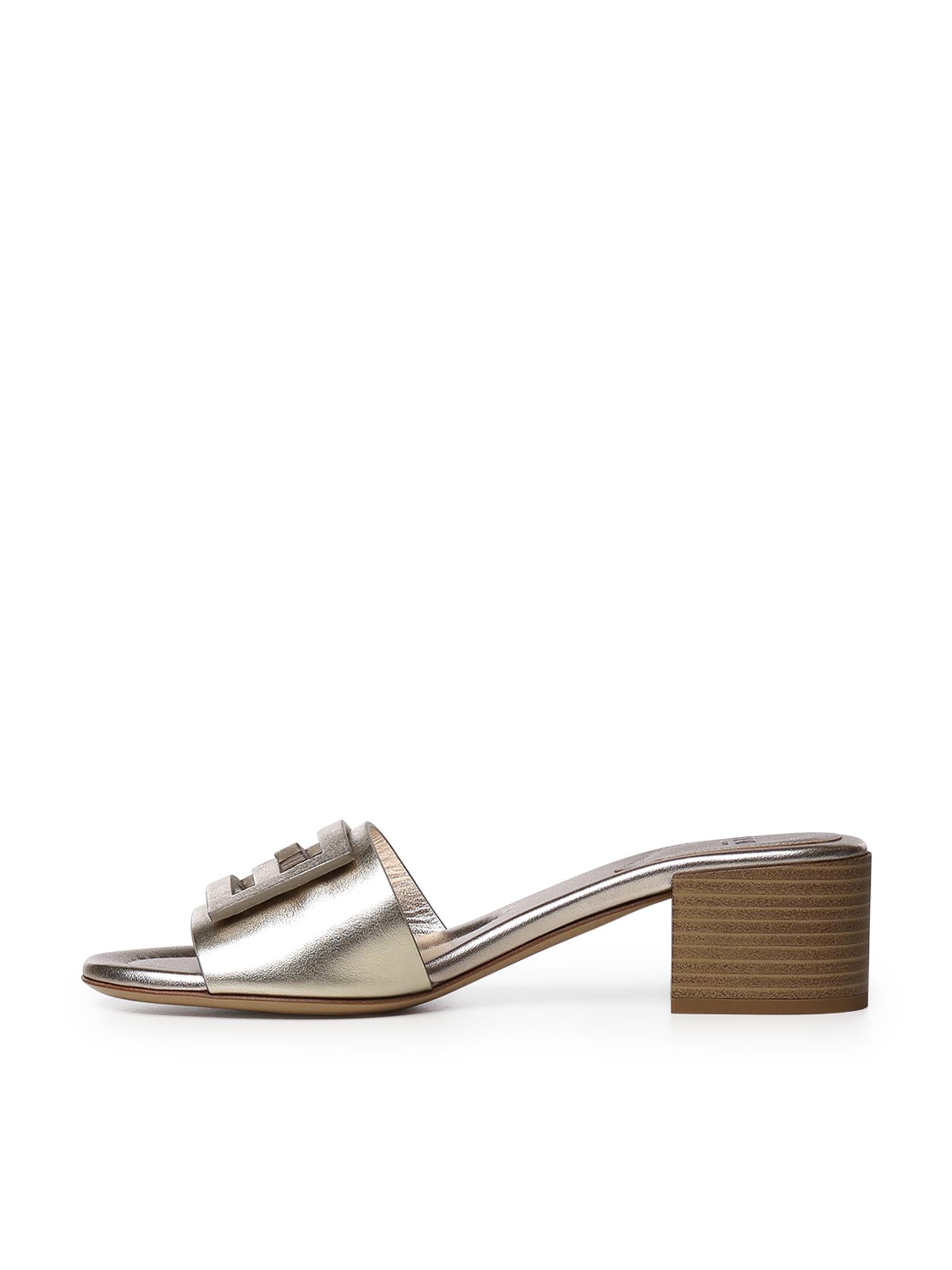 Slide Baguette in pelle laminata 8R8862 AY1RF0VF1 FENDI 