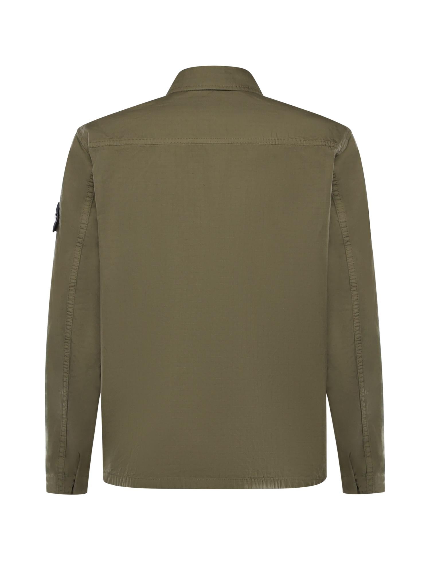 Overshirt in cotone con logo L1S151200005 S0298V005G STONE ISLAND 