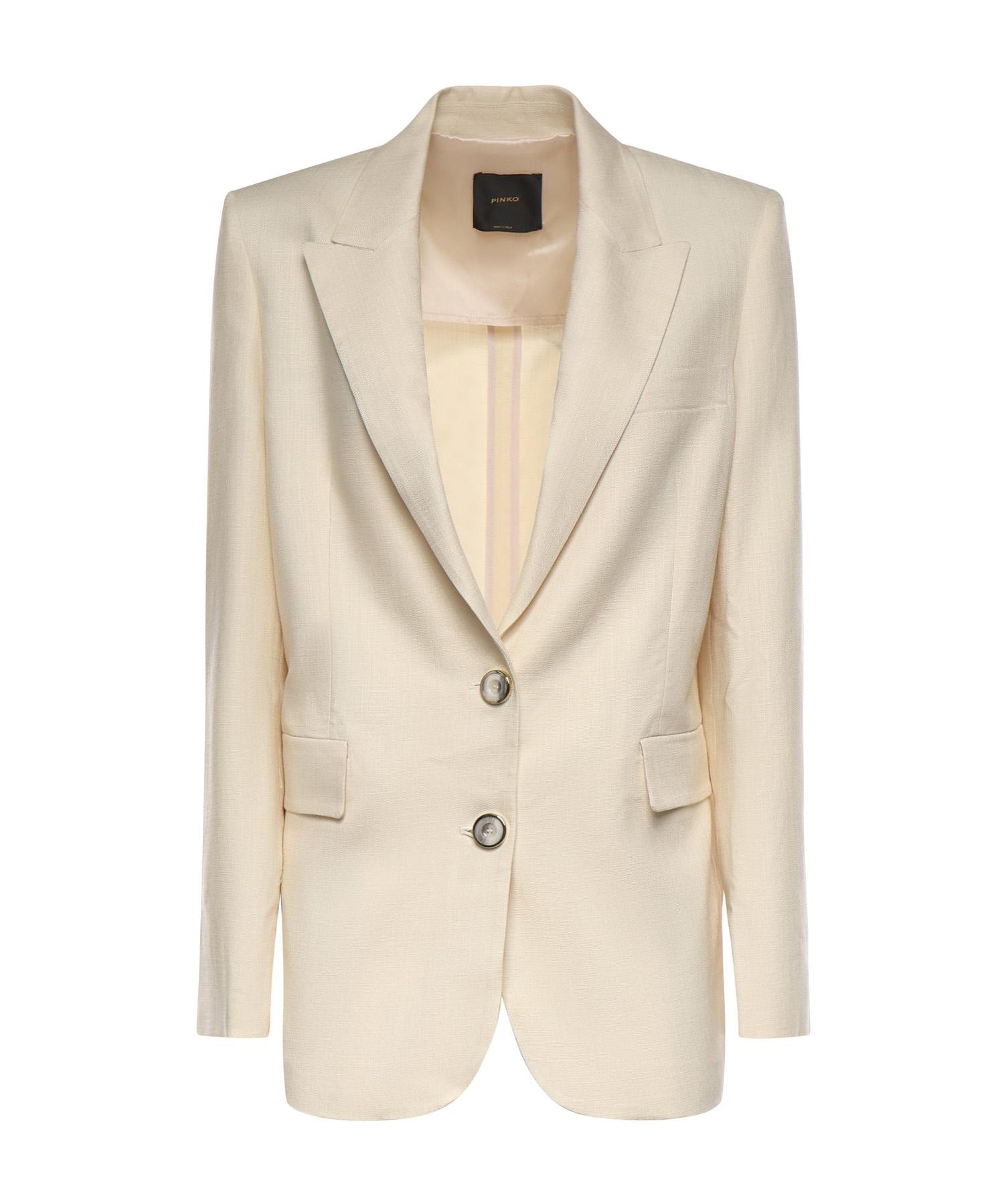 Giacca monopetto effetto rustico 106529 A2W6C00 PINKO 