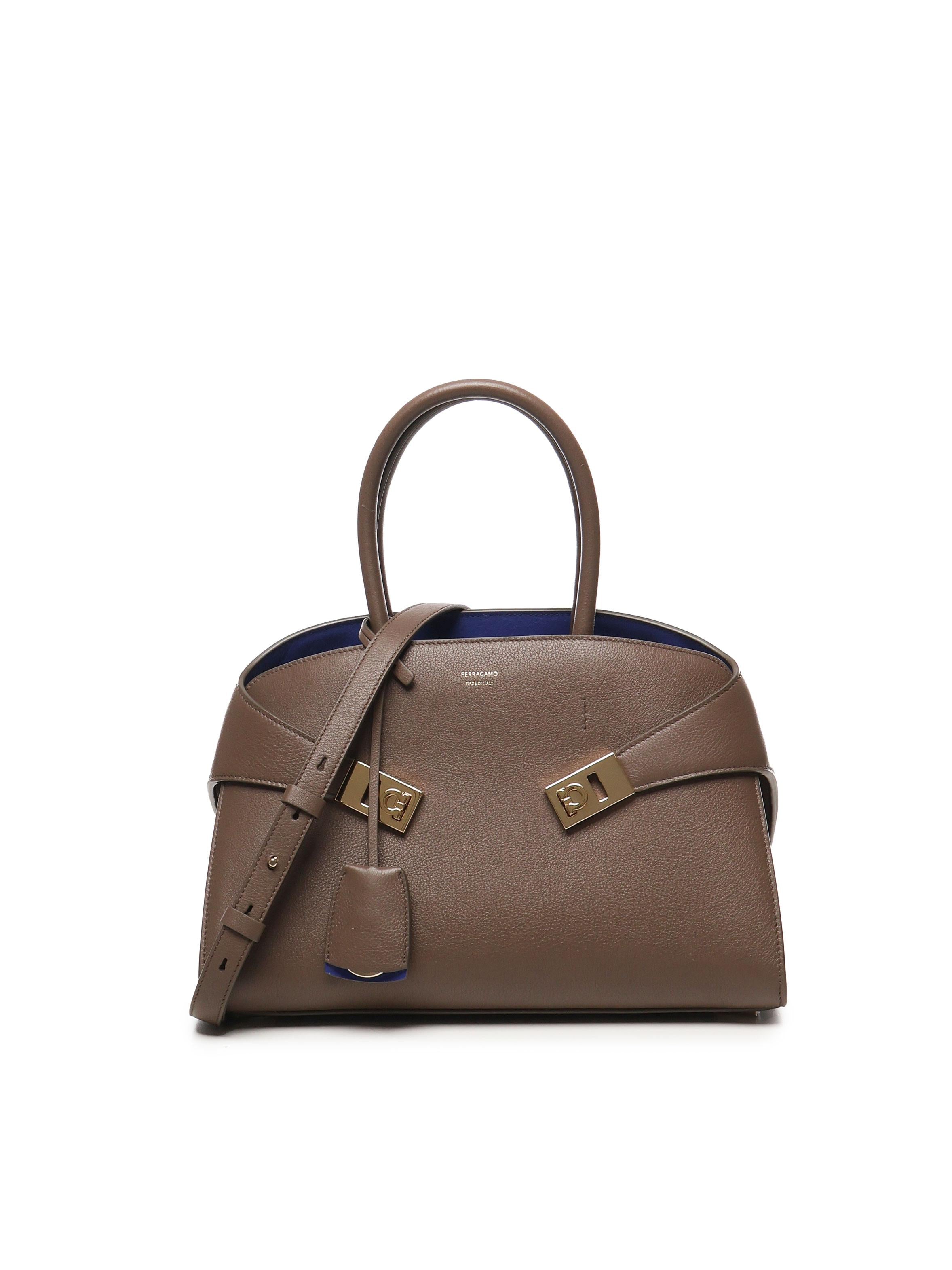 Borsa a mano Hug bicolore (M) 215608 771867017 FERRAGAMO 