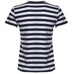T-shirt in cotone a righe con logo 211B17779 003 POLO RALPH LAUREN 