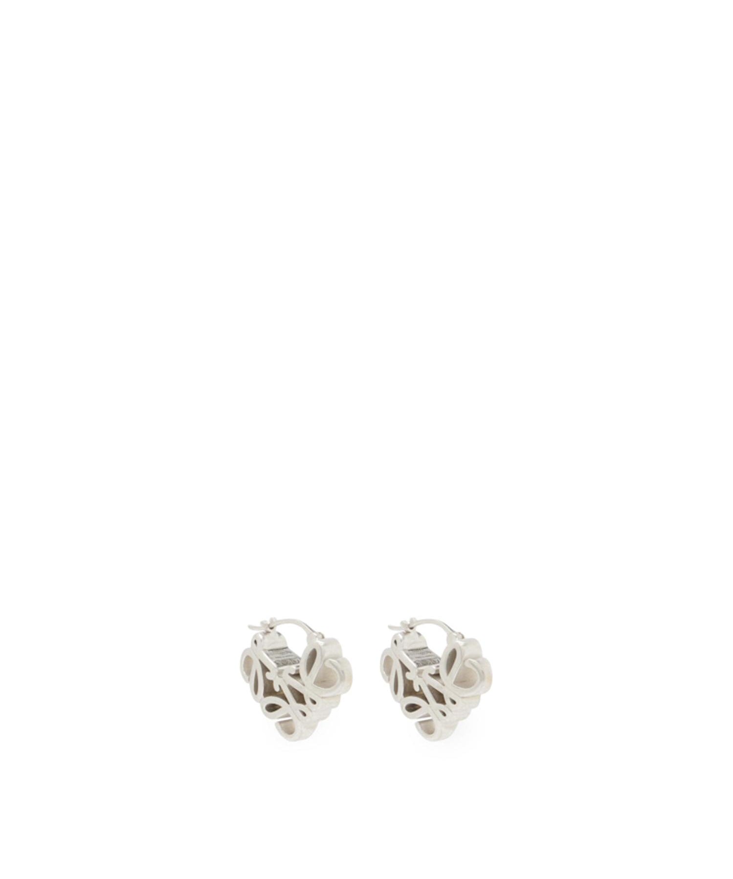 Orecchini a cerchio Anagram Bombé in argento sterling J821239X48 1160 LOEWE 