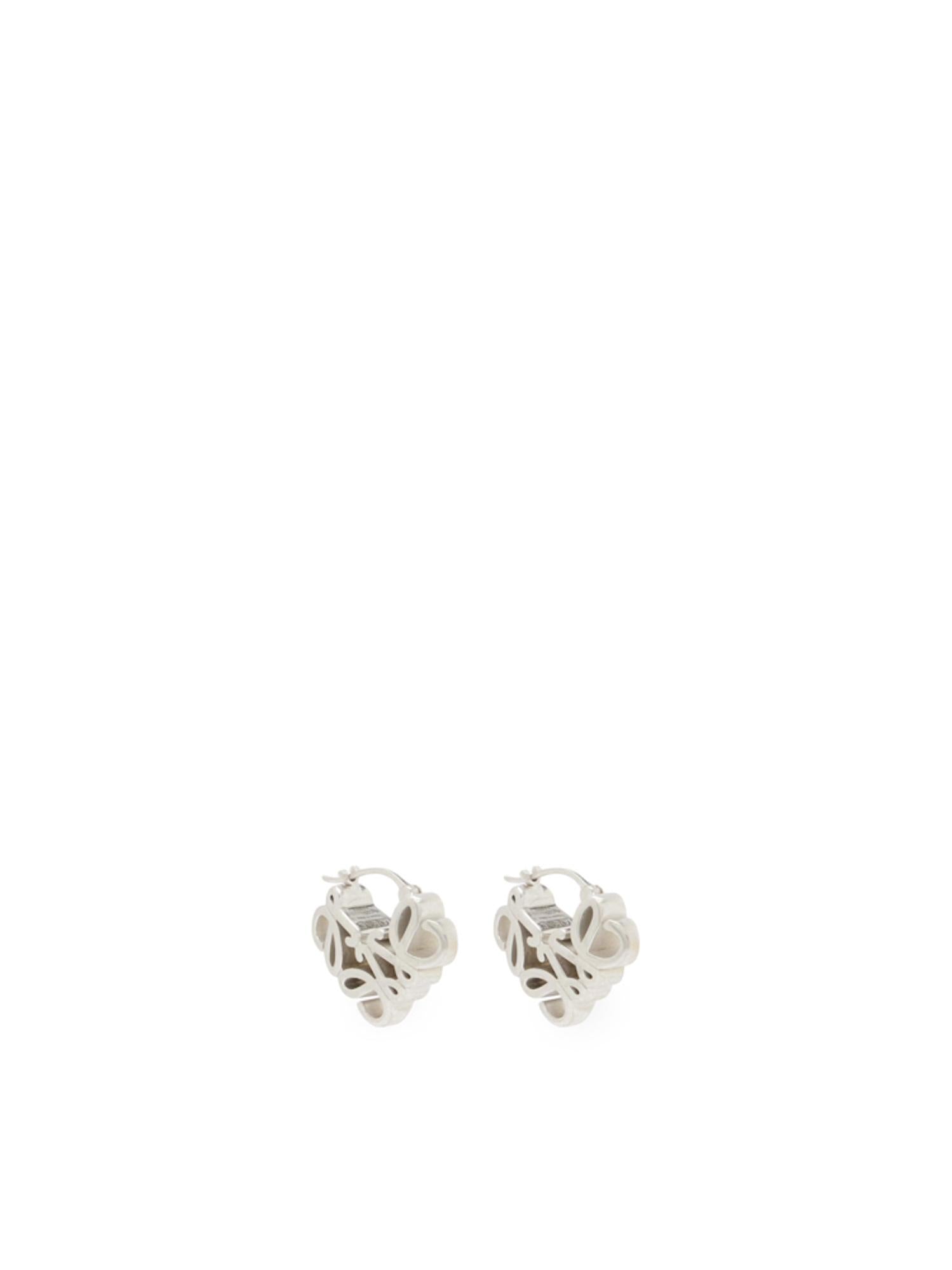 Orecchini a cerchio Anagram Bombé in argento sterling J821239X48 1160 LOEWE 