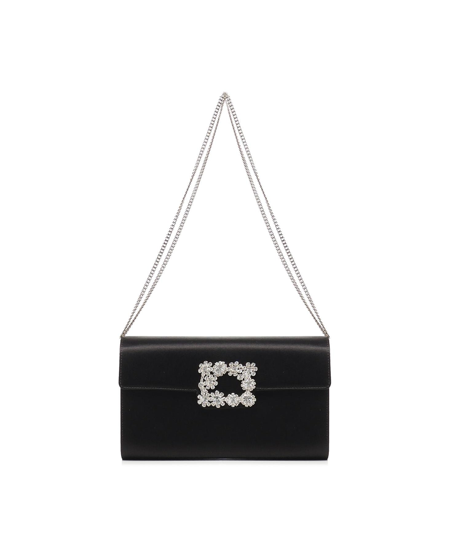 Pochette Efflorescence in raso RBWAMFD0200RS0 B999 ROGER VIVIER 