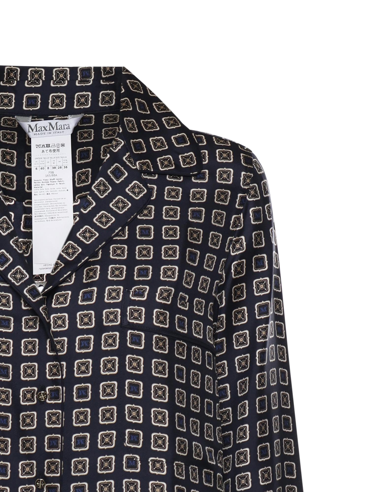 Camicia in seta stampata 2611111131600 002 MAX MARA 
