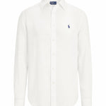 Camicia in lino con logo 211970730 518 POLO RALPH LAUREN 