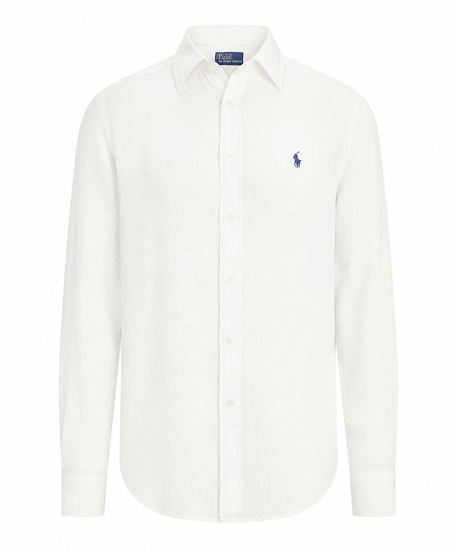 Camicia in lino con logo 211970730 518 POLO RALPH LAUREN 