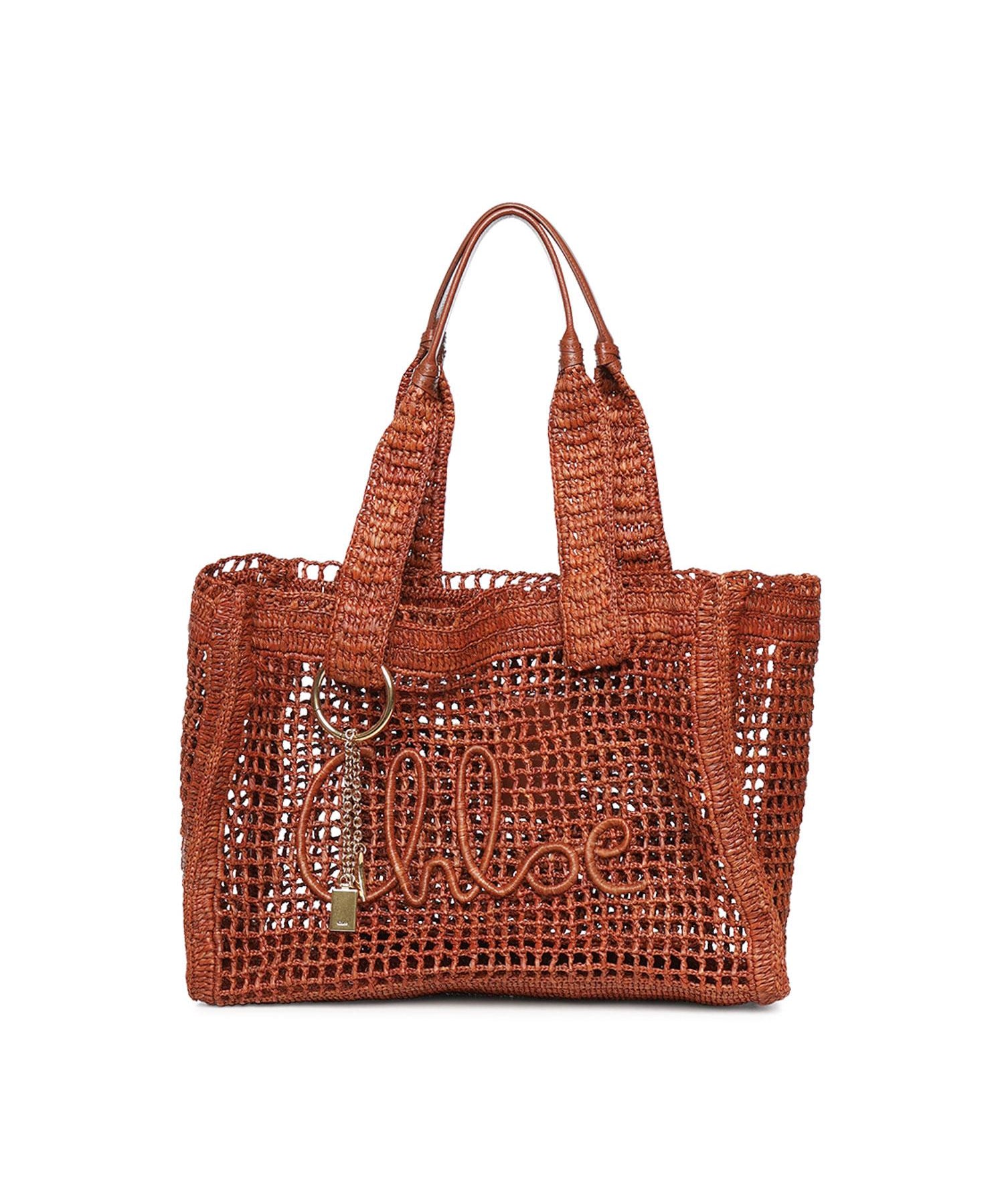 Shopping East-West Summer Banana in rafia<BR/> CH26US904P08 26M CHLOÉ 