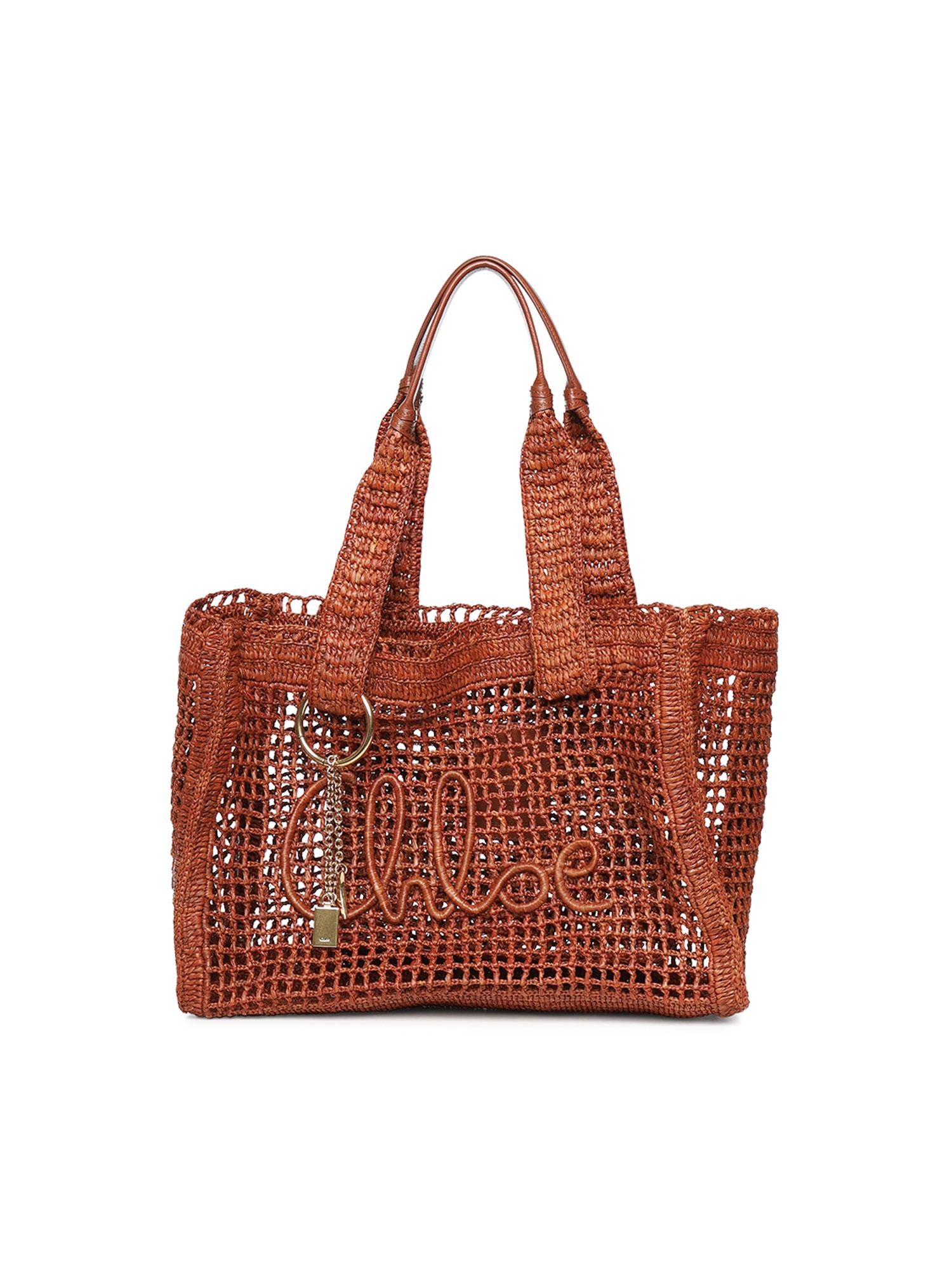 Shopping East-West Summer Banana in rafia<BR/> CH26US904P08 26M CHLOÉ 