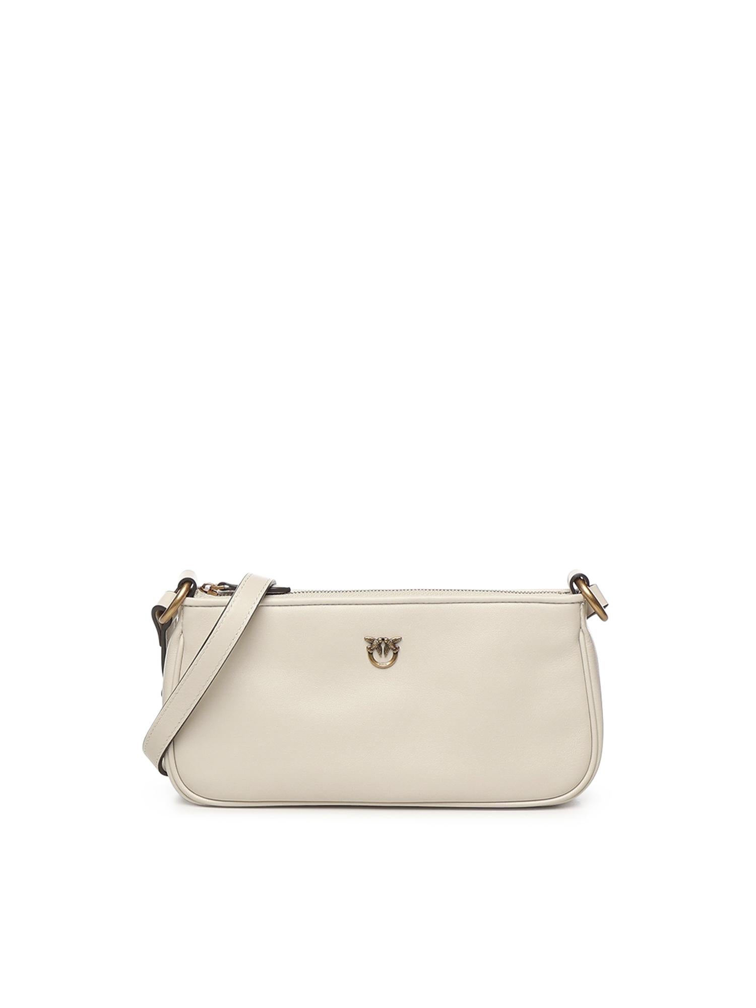 Borsa a tracolla Mini Half Moon Horizontal in pelle 105069 A0QOZ14Q PINKO 