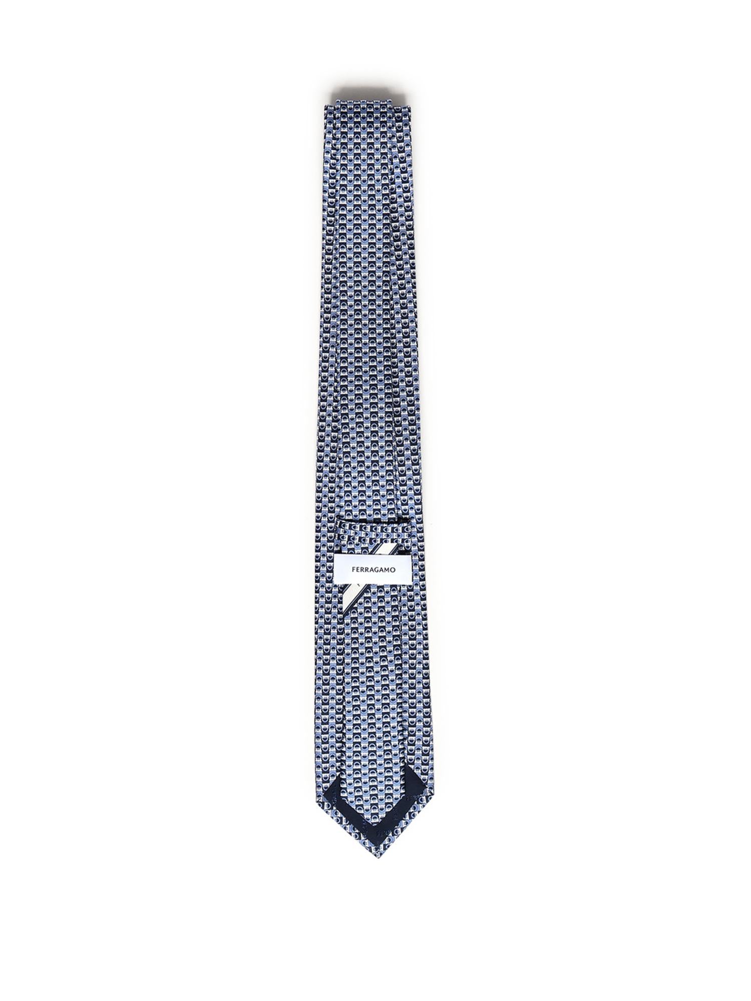 Cravatta in seta con stampa 351313 788905003 FERRAGAMO 