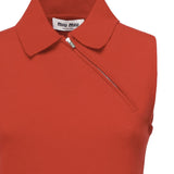 Polo smanicata in cashmere MML00D 18A9F0011 MIU MIU 