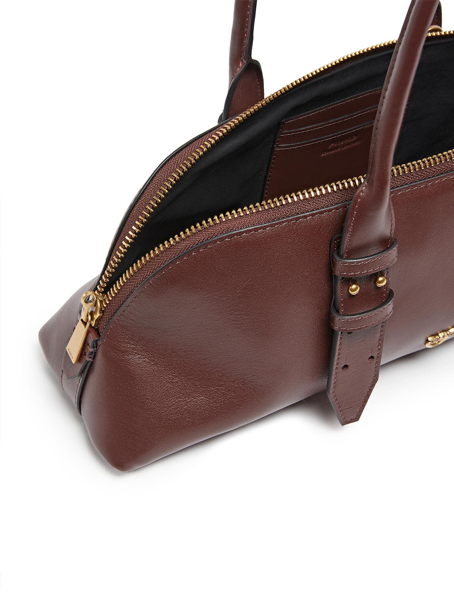 Borsa bowling Escape Bag Horizontal in pelle 106169 A0QOR49Q PINKO 