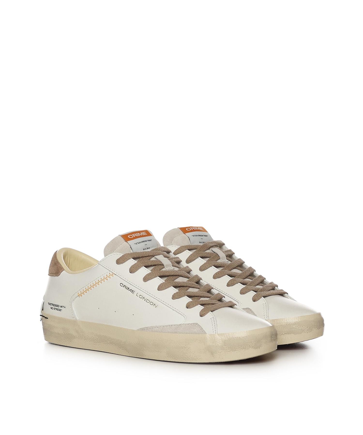 Sneaker Distressed 19002PP8B WHITE CRIME LONDON 
