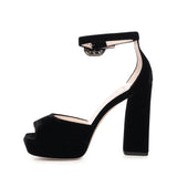 Sandali Platform in velluto RVW57242950CFE B999 ROGER VIVIER 