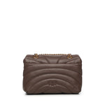 Borsa a tracolla grande Love Bag Puff trapunta farfalla 100039 A1EXL74Q PINKO 