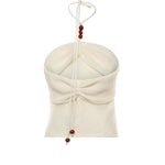 Top drappeggiato con perline 308426  MAGDA BUTRYM 