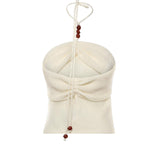 Top drappeggiato con perline 308426  MAGDA BUTRYM 