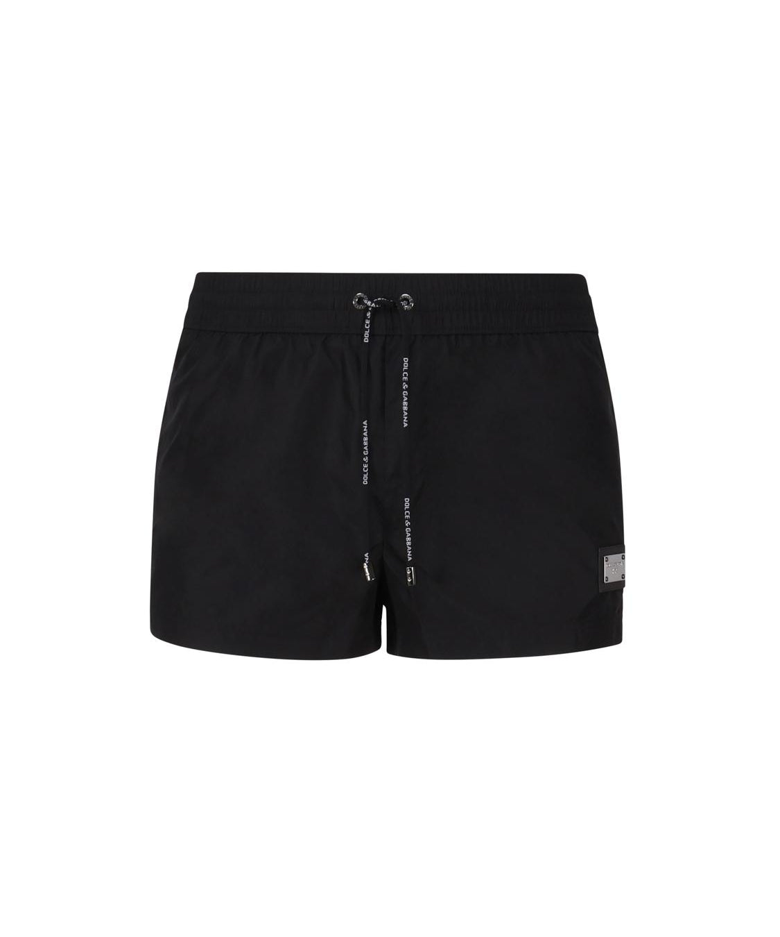 Boxer da mare corto realizzato in nylon leggero con placca metallica logo M4E48T ONO06N0000 DOLCE & GABBANA 