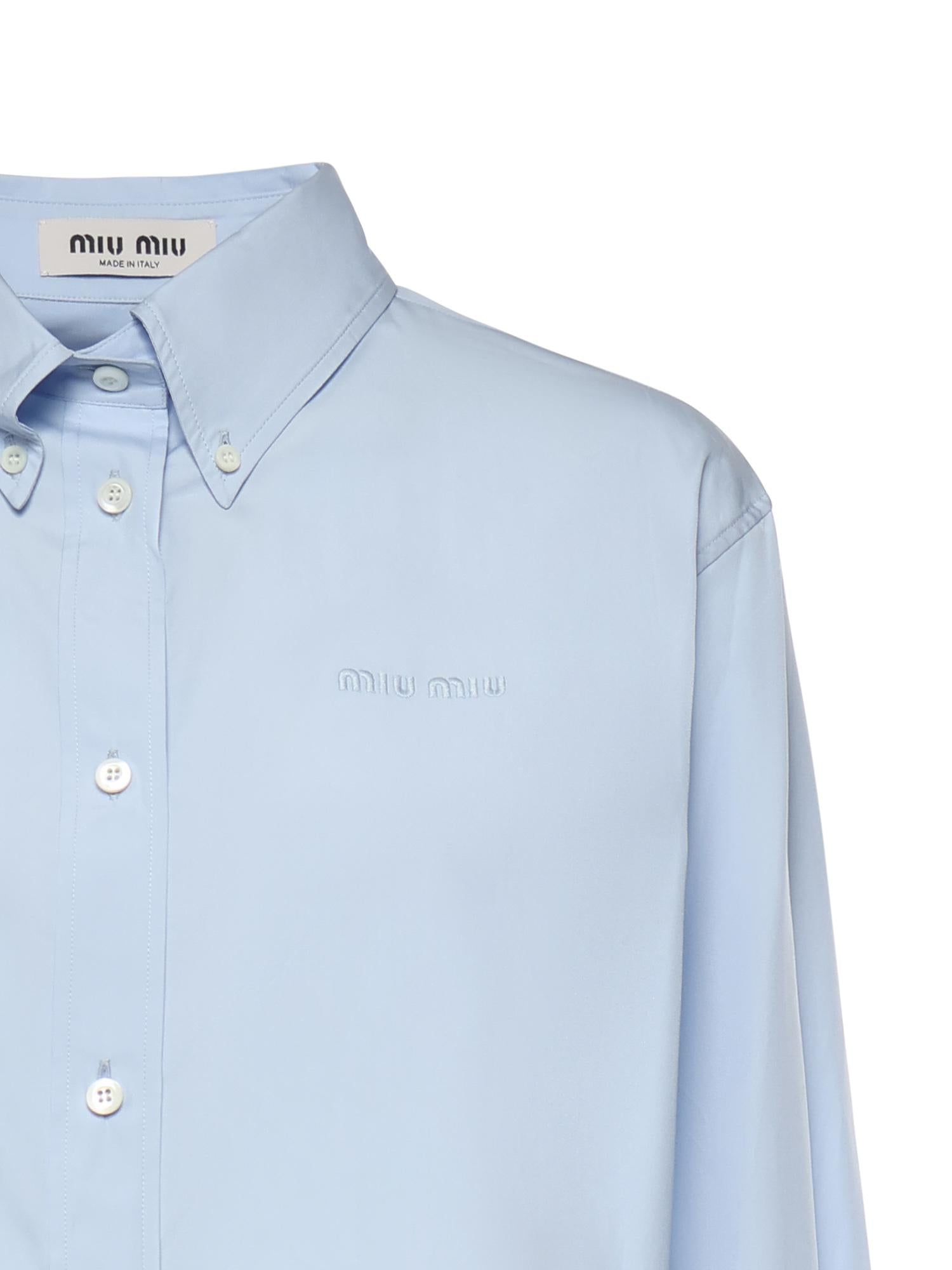 Camicia in popeline MK1693 19SEF0013 MIU MIU 