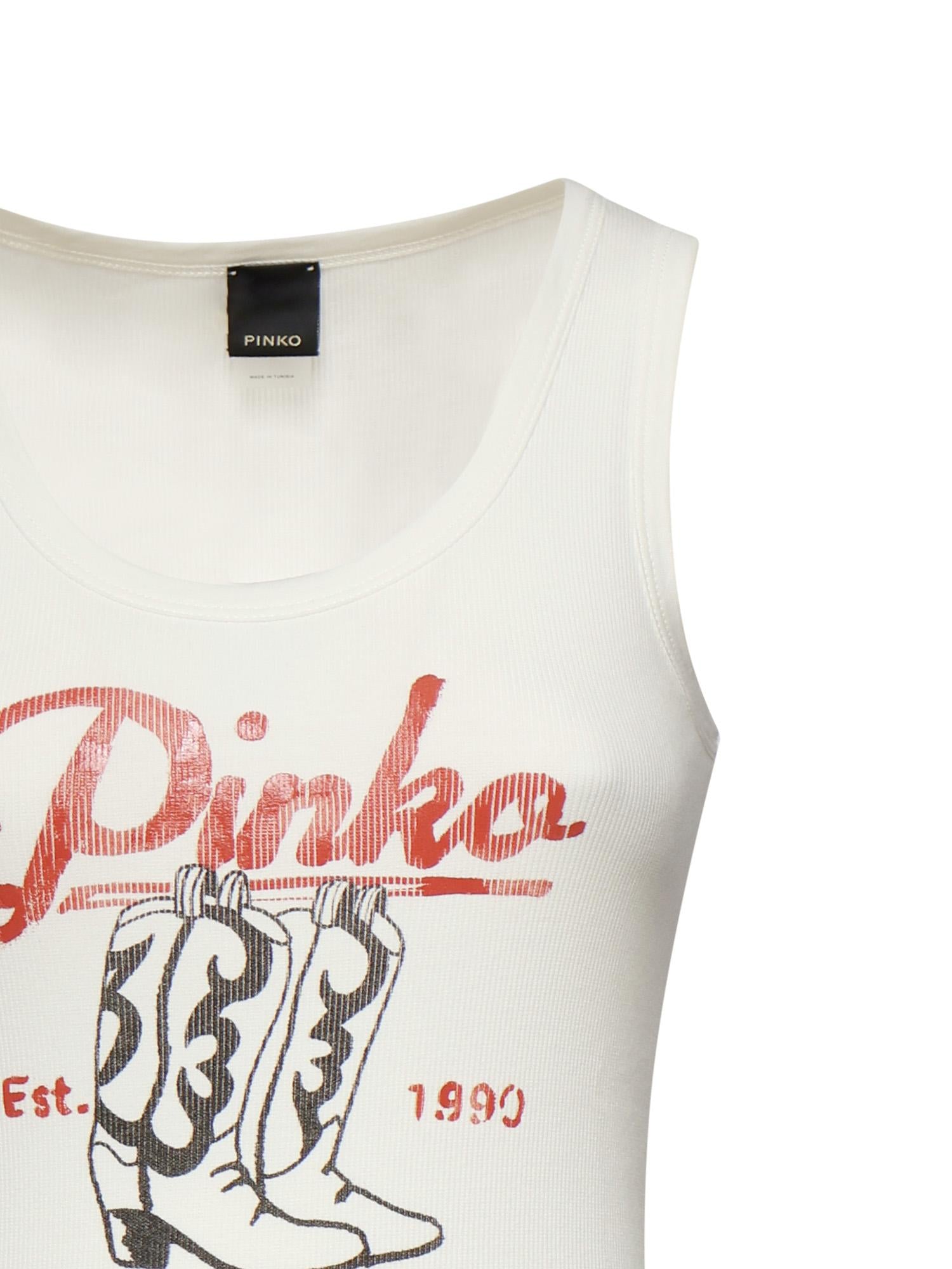 Tank top con stampa vintage 106901 A3BXZ05 PINKO 