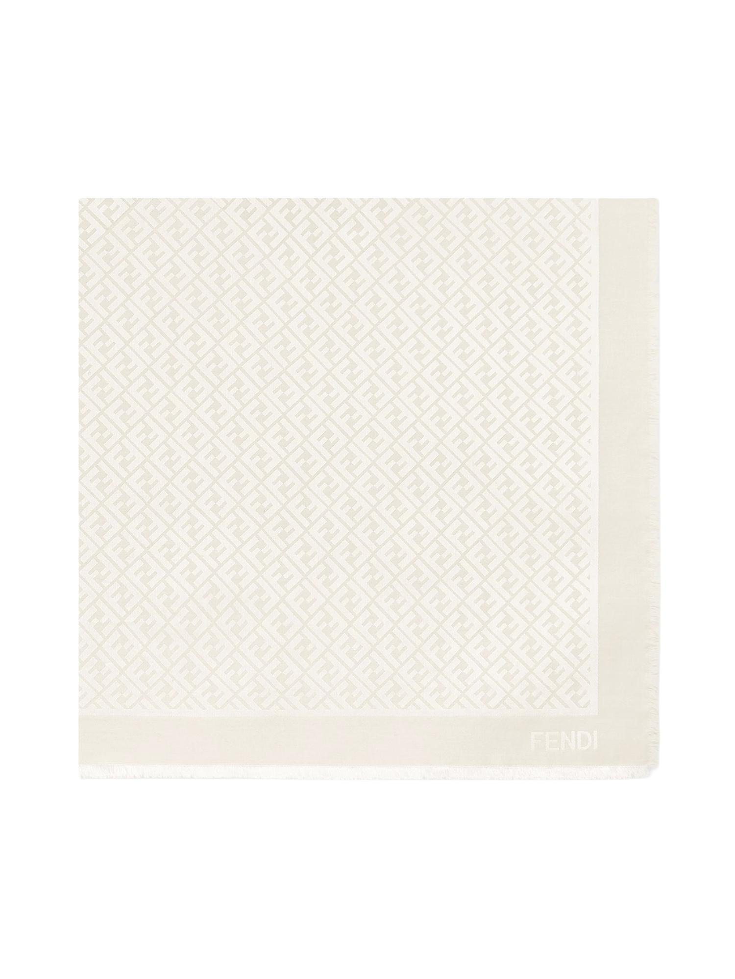 Scialle FF jacquard in seta e lana FXT069 AJW7F0QM0 FENDI 