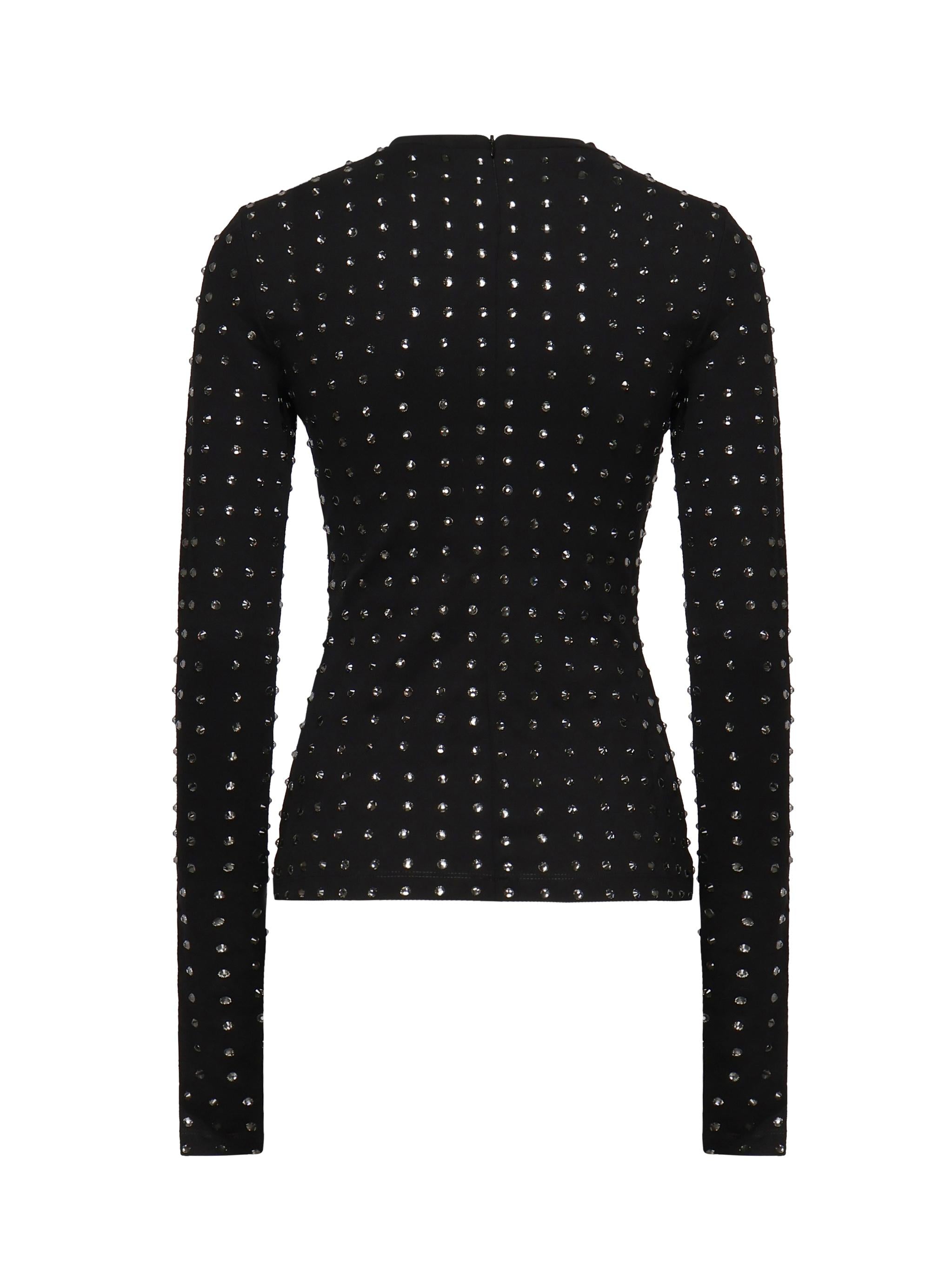 T-shirt  " Negus " con strass 2512941031600 002 SPORTMAX 