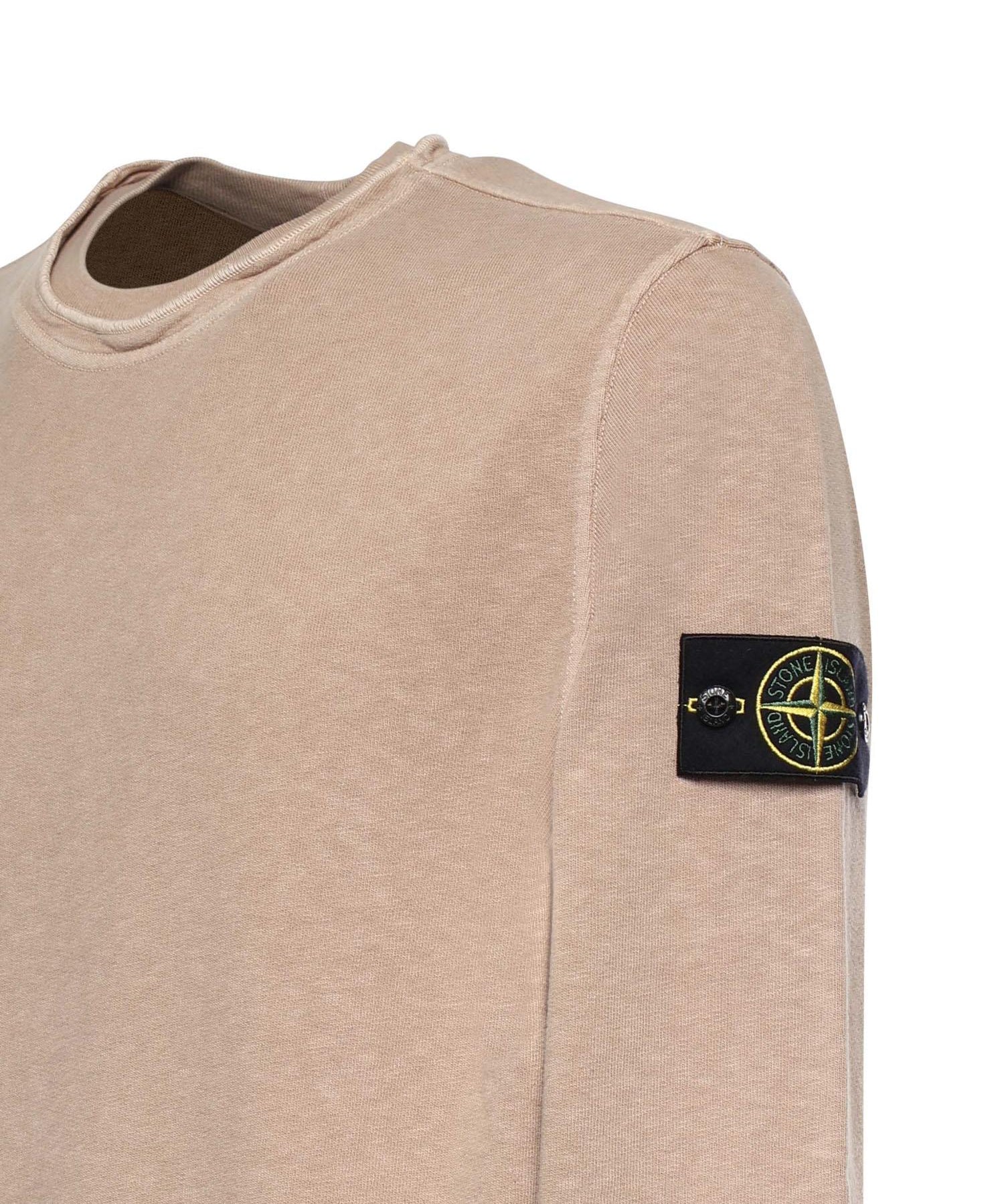 Felpa in cotone malfilé con logo L1S156100034 S0060V019A STONE ISLAND 