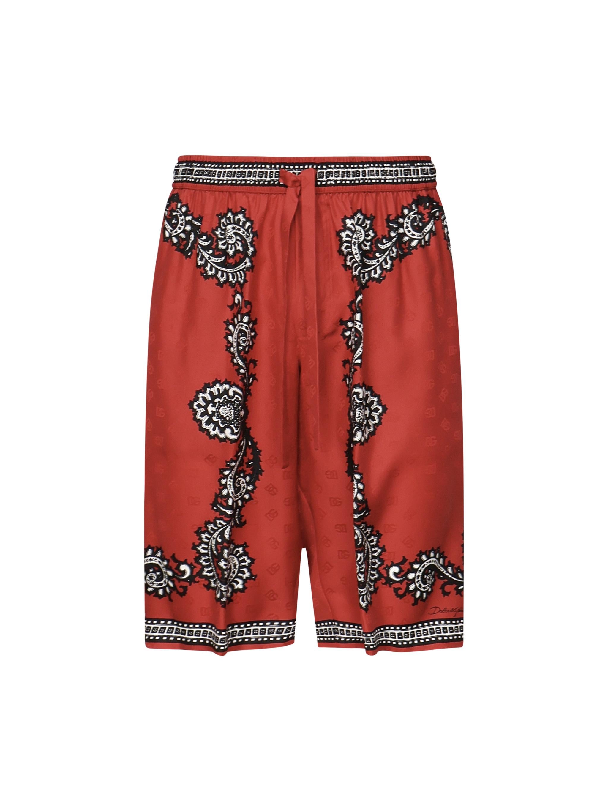 Bermuda jacquard con stampa Bandana GV37AT GI926HR5IJ DOLCE & GABBANA 