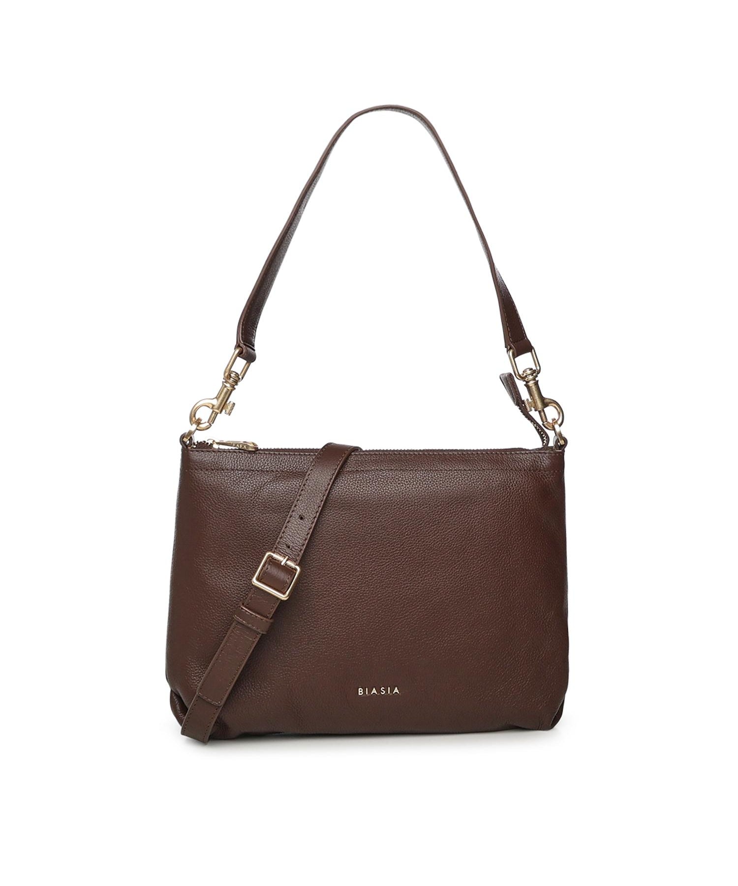 Borsa a spalla con logo BIBP9FA01 TESTA DI MORO BIASIA 
