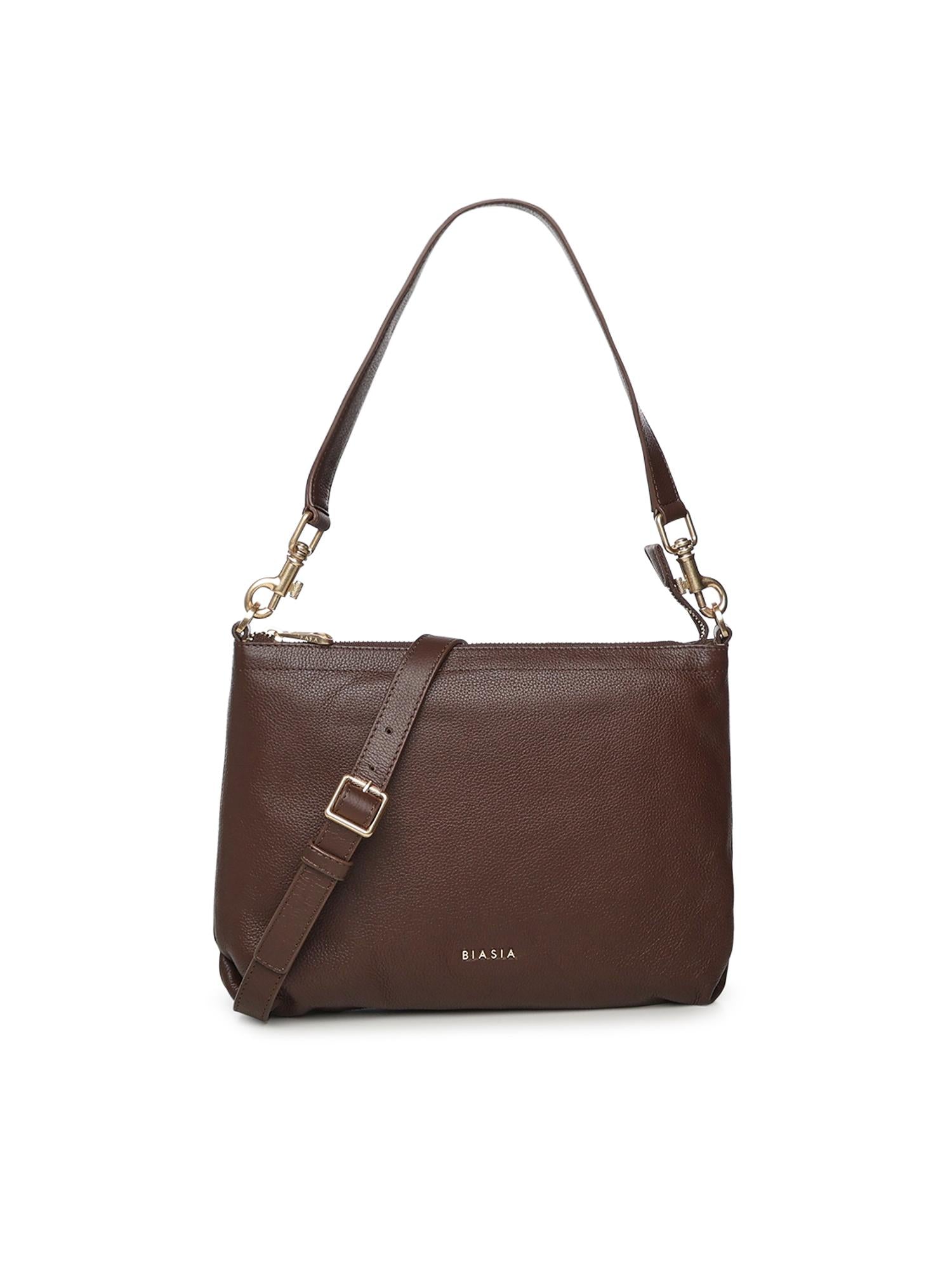 Borsa a spalla con logo BIBP9FA01 TESTA DI MORO BIASIA 
