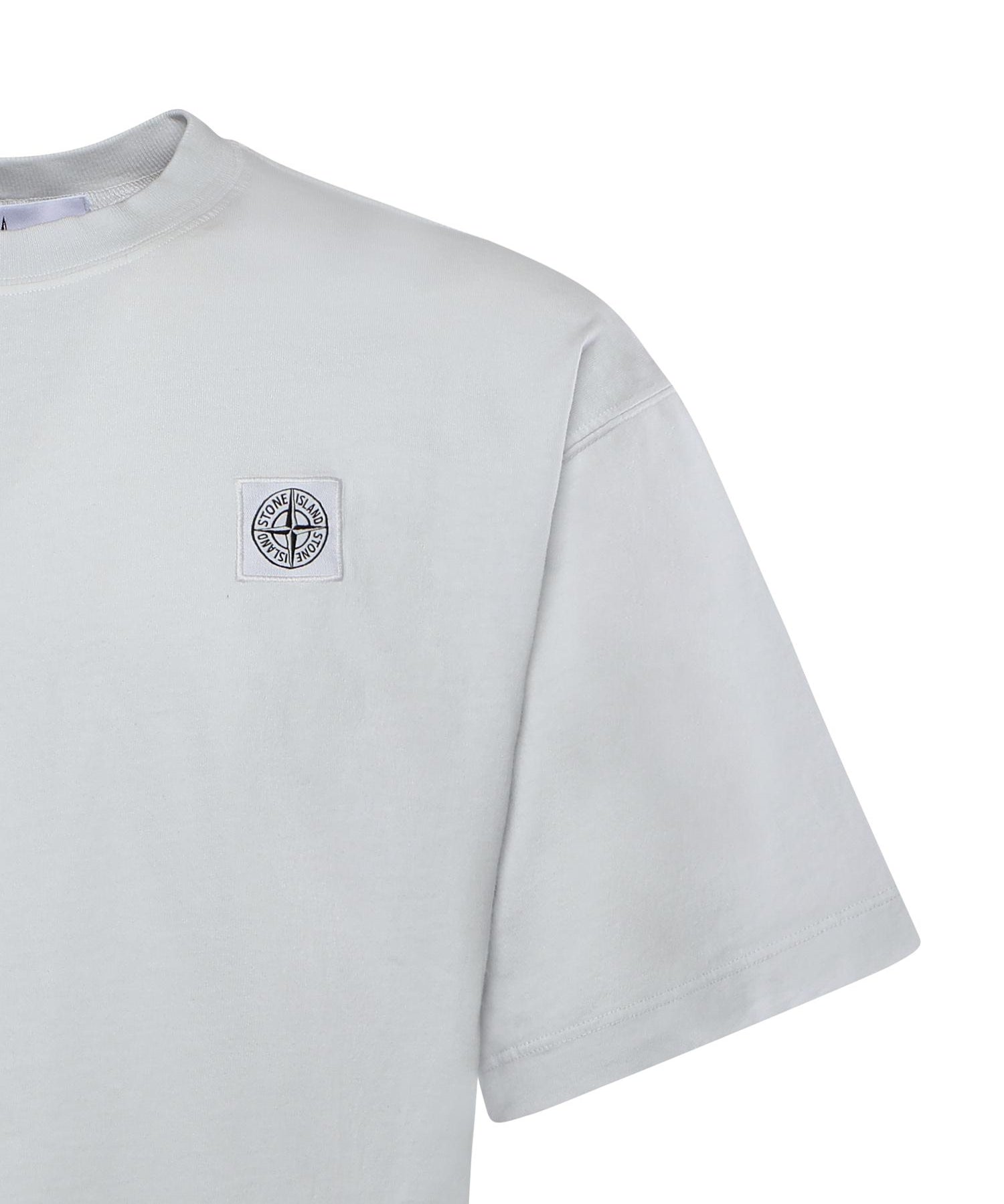 T-shirt con patch Compass in jersey di cotone L1S152100030 S0115V0041 STONE ISLAND 