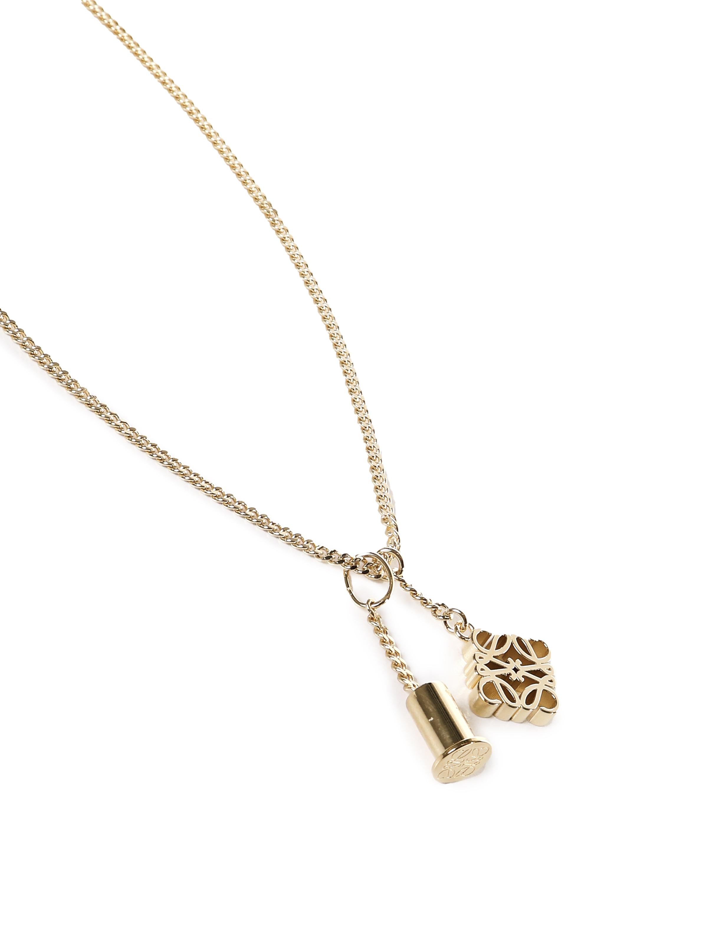 Collana personalizzata con ciondolo Anagram N691420X02 8130 LOEWE 