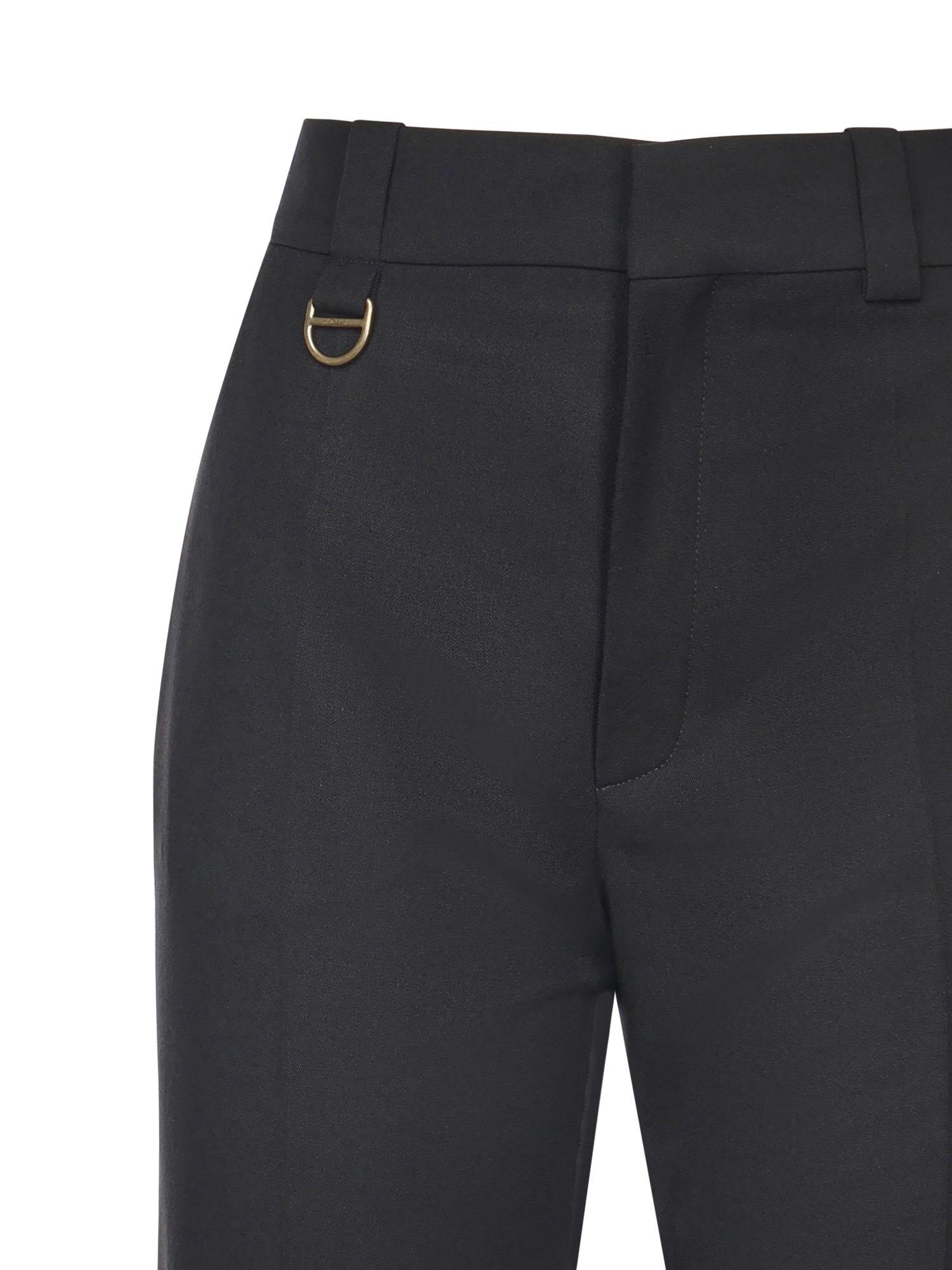 Pantaloni sartoriali in lana grain de poudre CHC25APA29067 001 CHLOÉ 