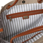 Borsa Exclusive con logo 73BS9QM01 EXCLUSIVENATURALE/CUOIO V° 73 