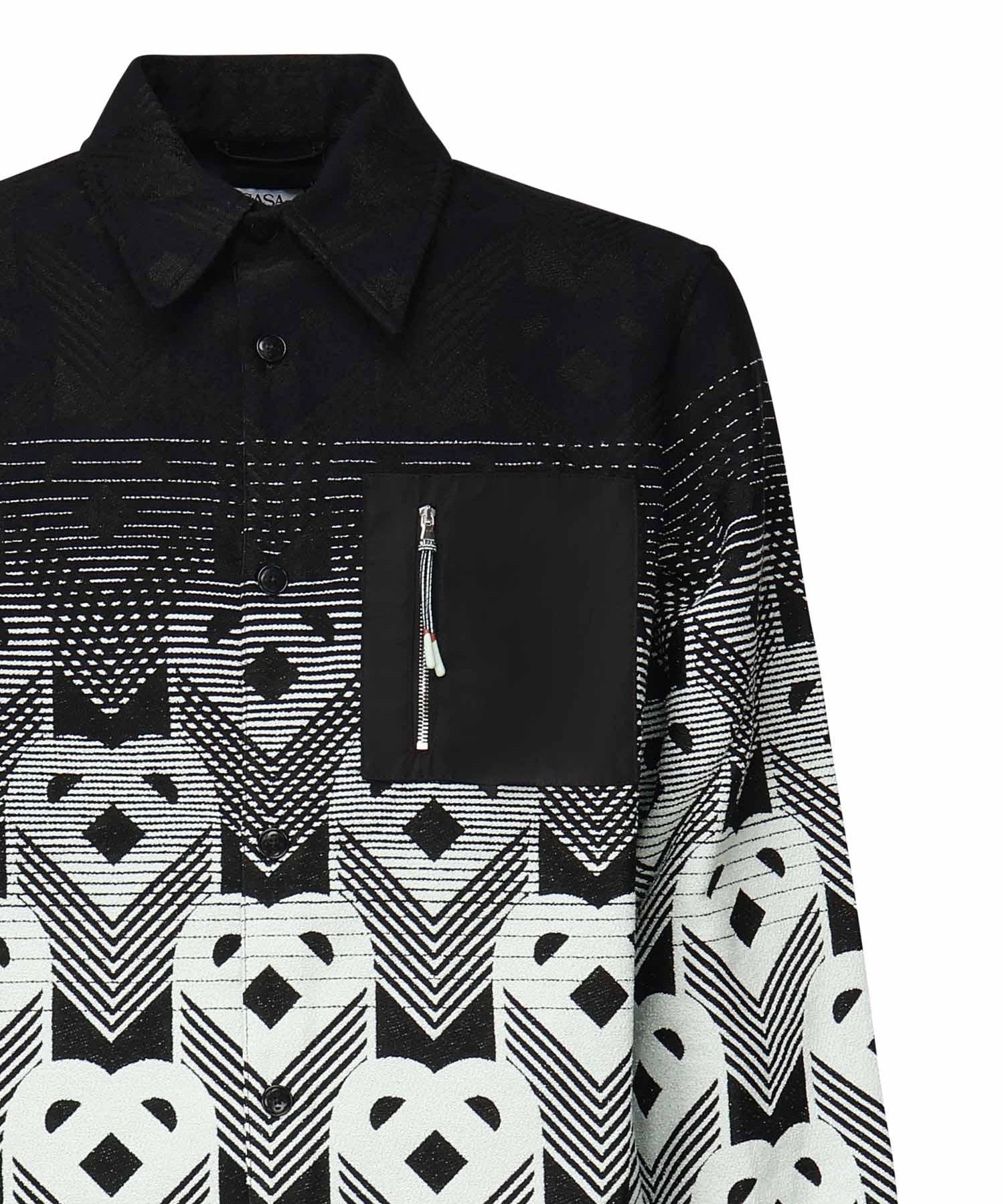 Camicia con monogramma sfumato MPF25JK37401  CASABLANCA 