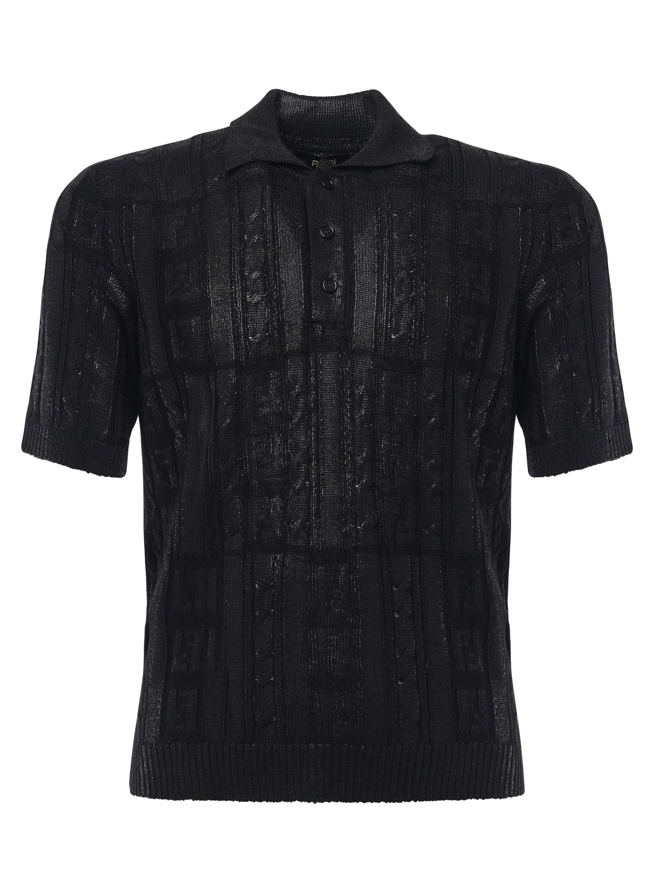 Polo in misto lana con dettagli FF FZC162 ASGOF0QA1 FENDI 