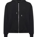 Felpa Hugel con zip HUGEL NERO GIULIANO GALIANO 