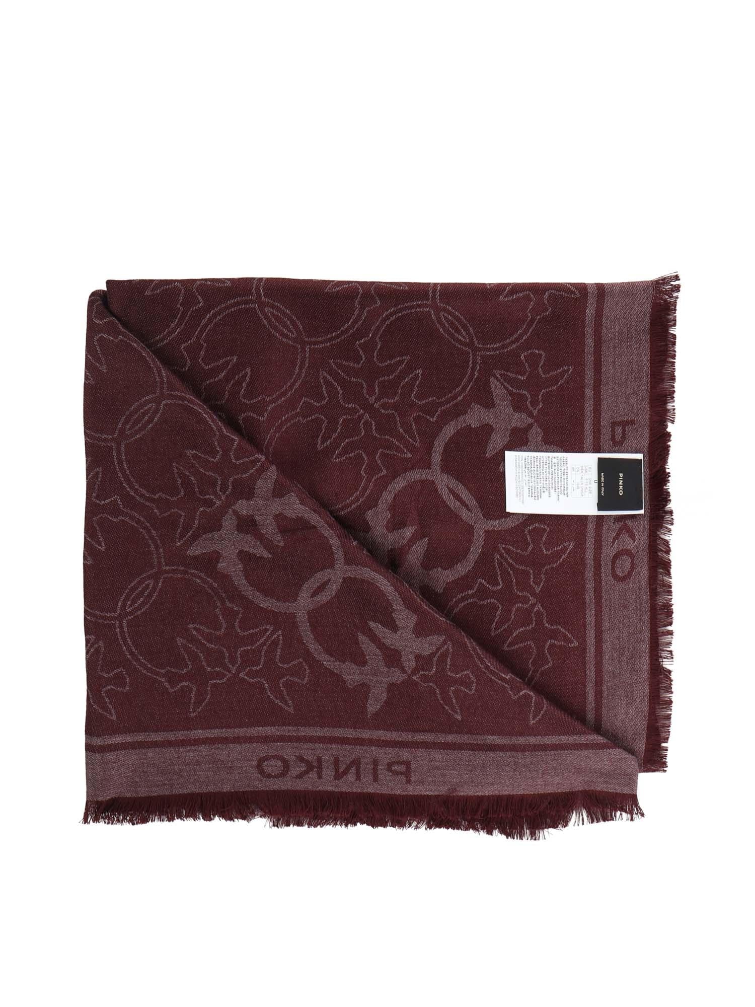 Sciarpa in misto viscosa jacquard 106017 A2ZHR57 PINKO 