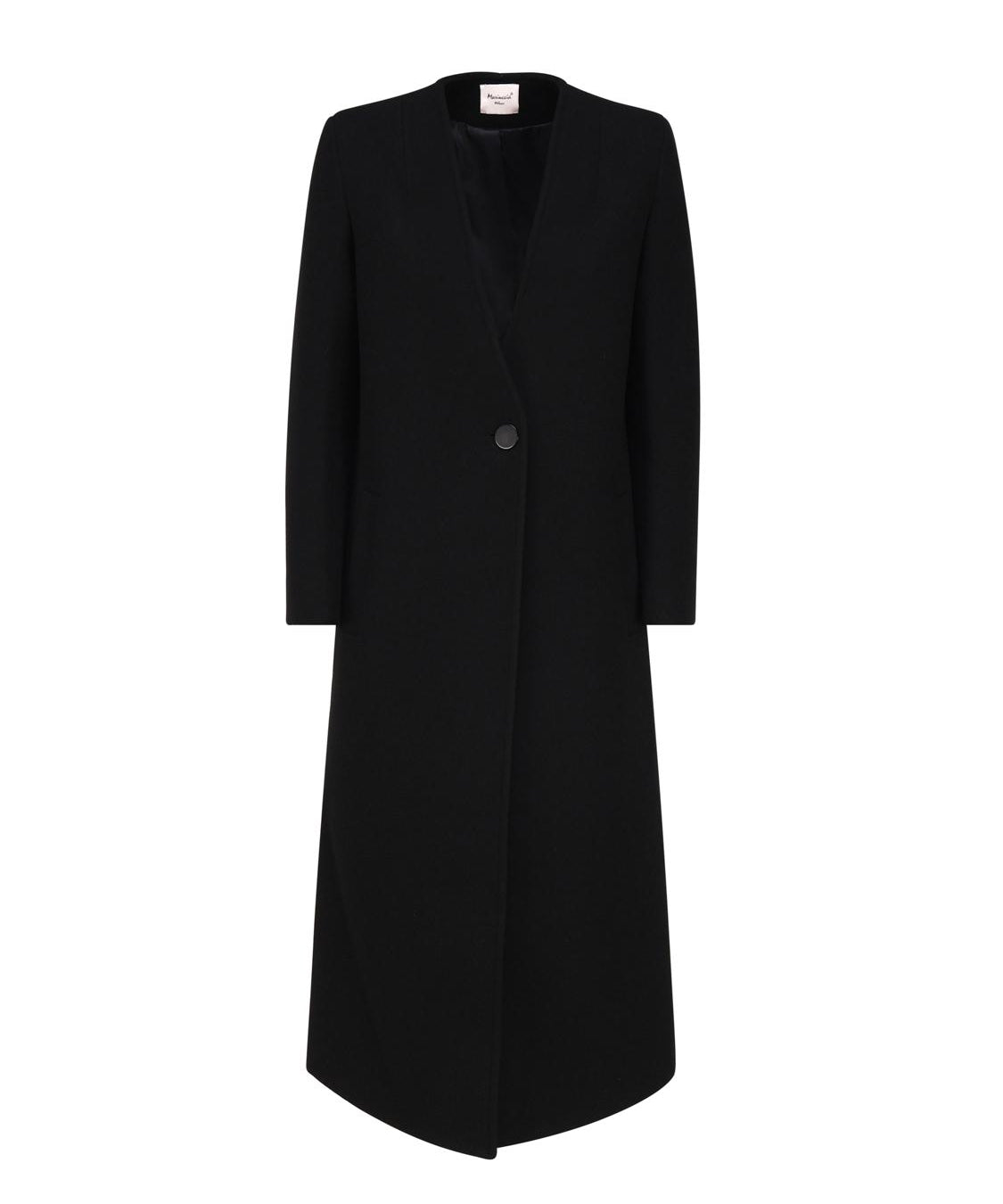 Cappotto lungo monopetto MDFW23826 -NERO MARIUCCIA Milano 
