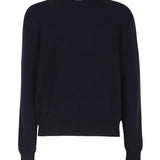 Maglia in cashmere con toppe in pelle intrecciata 772376 V2MM04121 BOTTEGA VENETA 