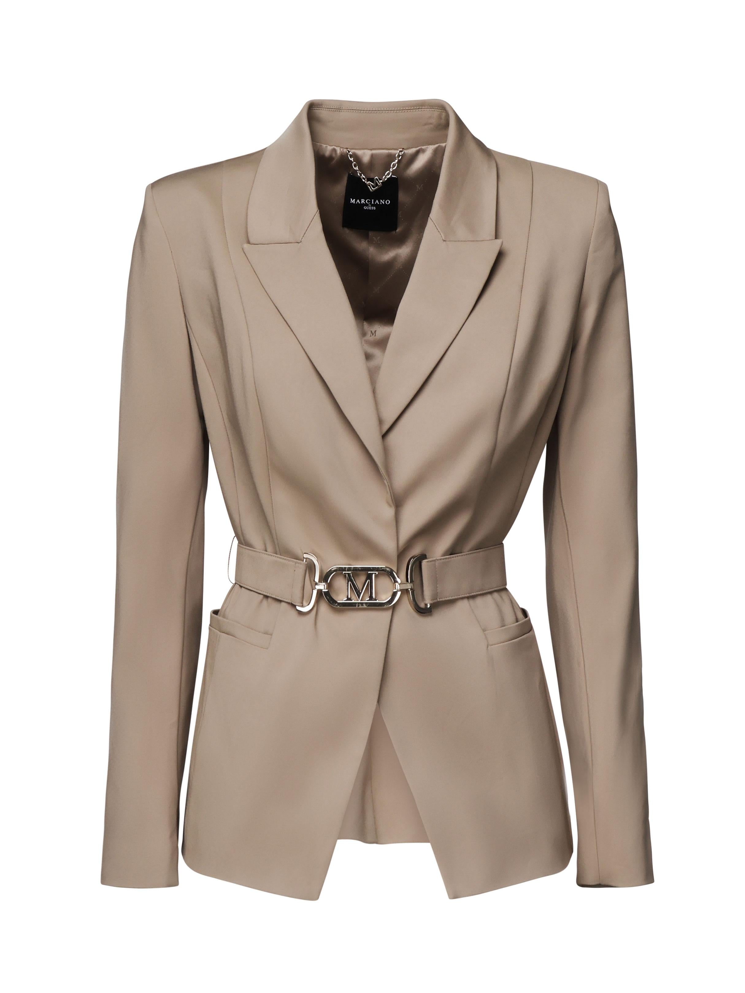 Giacca Shayla con cintura 5RGN04 9544ZG1K8 MARCIANO BY GUESS 