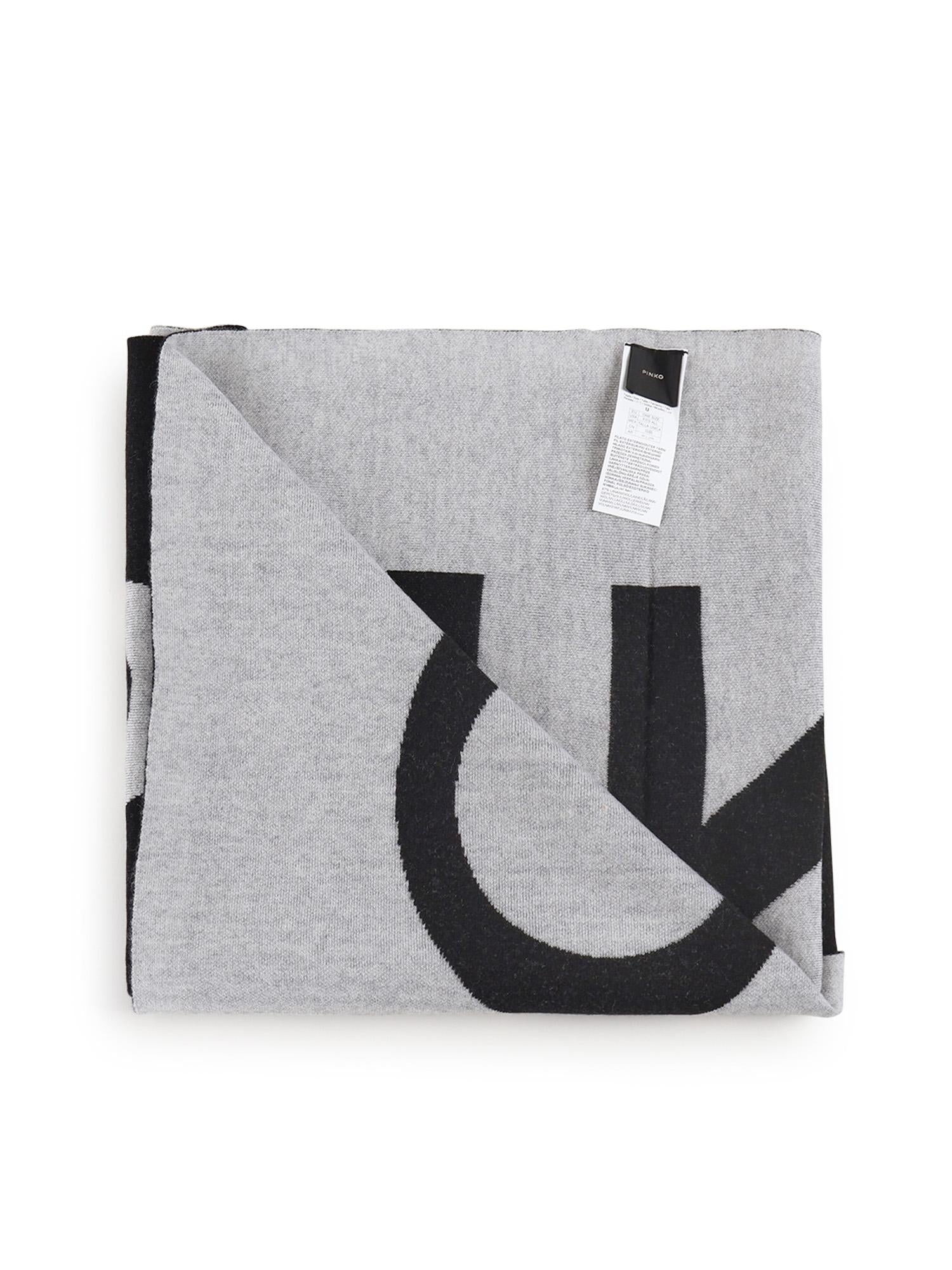 Sciarpa in lana con logo 105988 A2Z5ZZ2 PINKO 