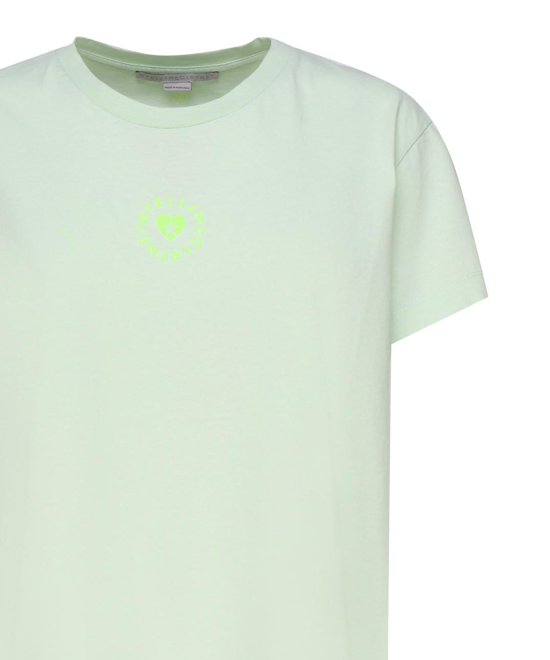 T-shirt in cotone con logo circolare 6J0273 3SPY533442 STELLA McCARTNEY 