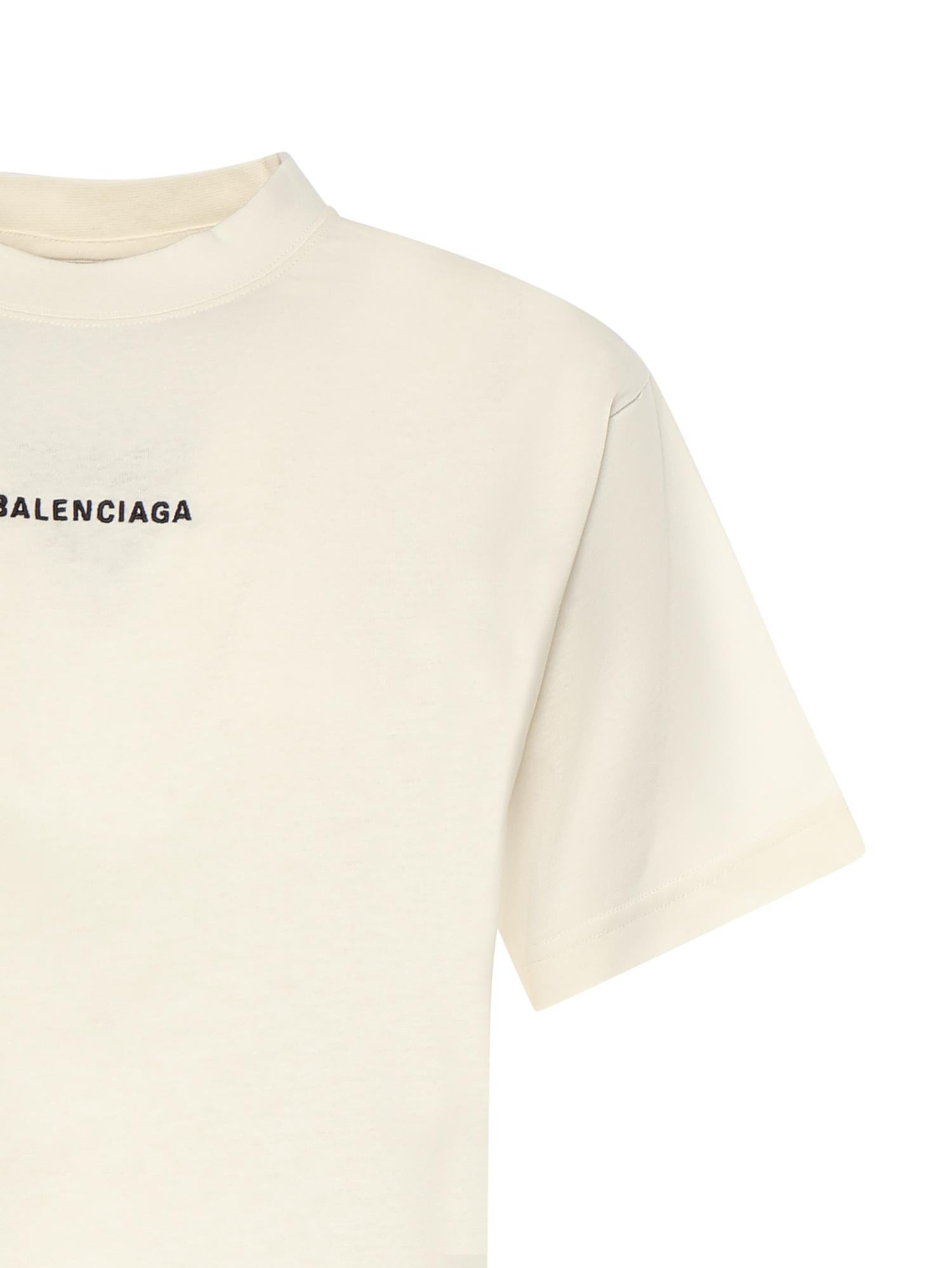 T-Shirt Balenciaga Back in jersey dry 850990 TTVJ19020 BALENCIAGA 
