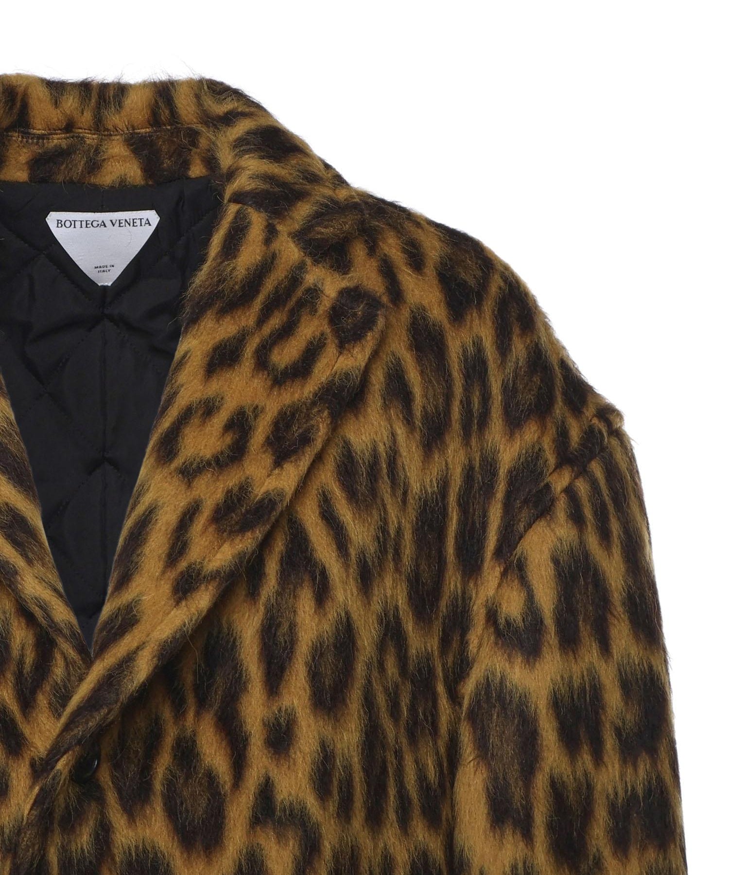 Cappotto animalier in alpaca e lana 845602 V4YP02712 BOTTEGA VENETA 