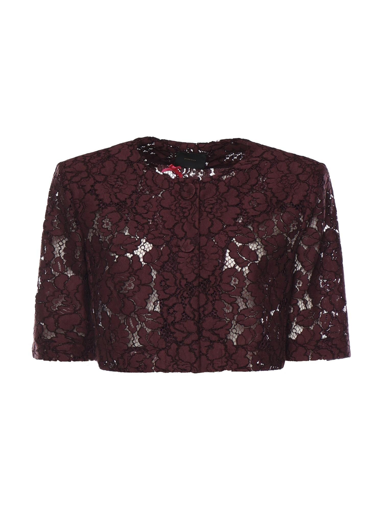 Giacca spencer in pizzo 106552 A330R57 PINKO 
