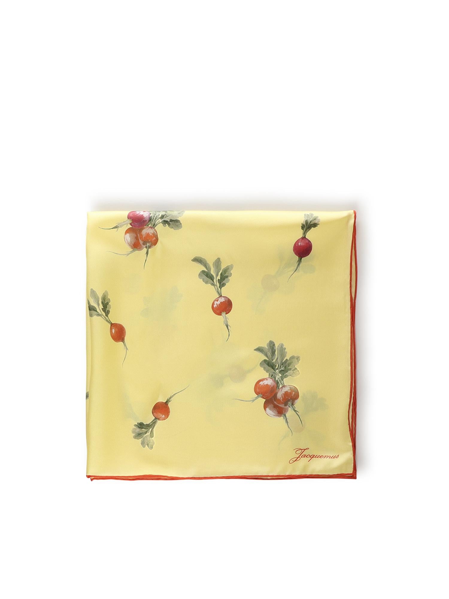 Foulard 'Le Foulard Raddish' in seta con stampa ACU00821AW00263 2GL JACQUEMUS 